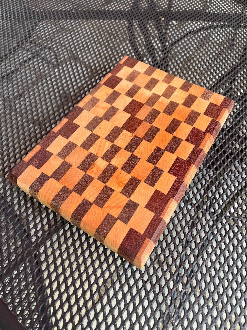 Hand Made End Grain Cutting Boards- made from 100% Reclaimed Hardwood